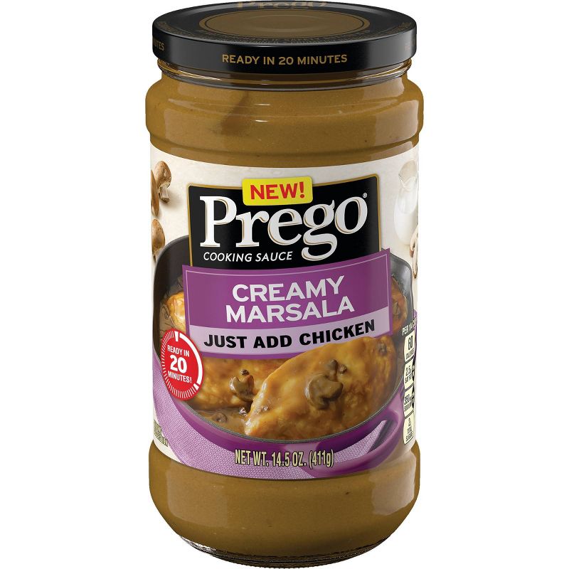 Prego Cooking Sauce Cream Marsala - 14.5oz