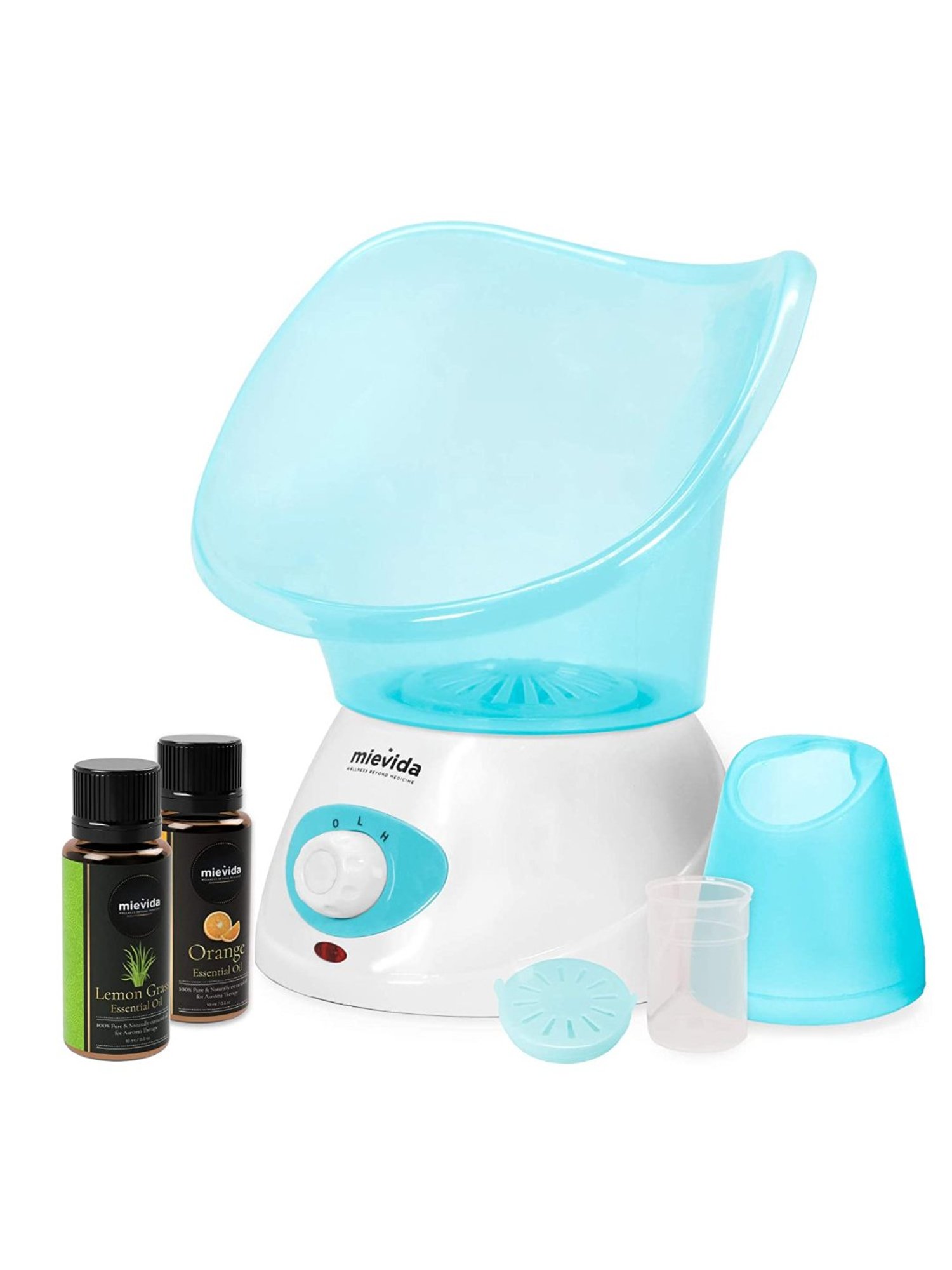 Mievida Steam Vaporizer and Facial Steamer With 2 Level Heat Setting  (Blue)