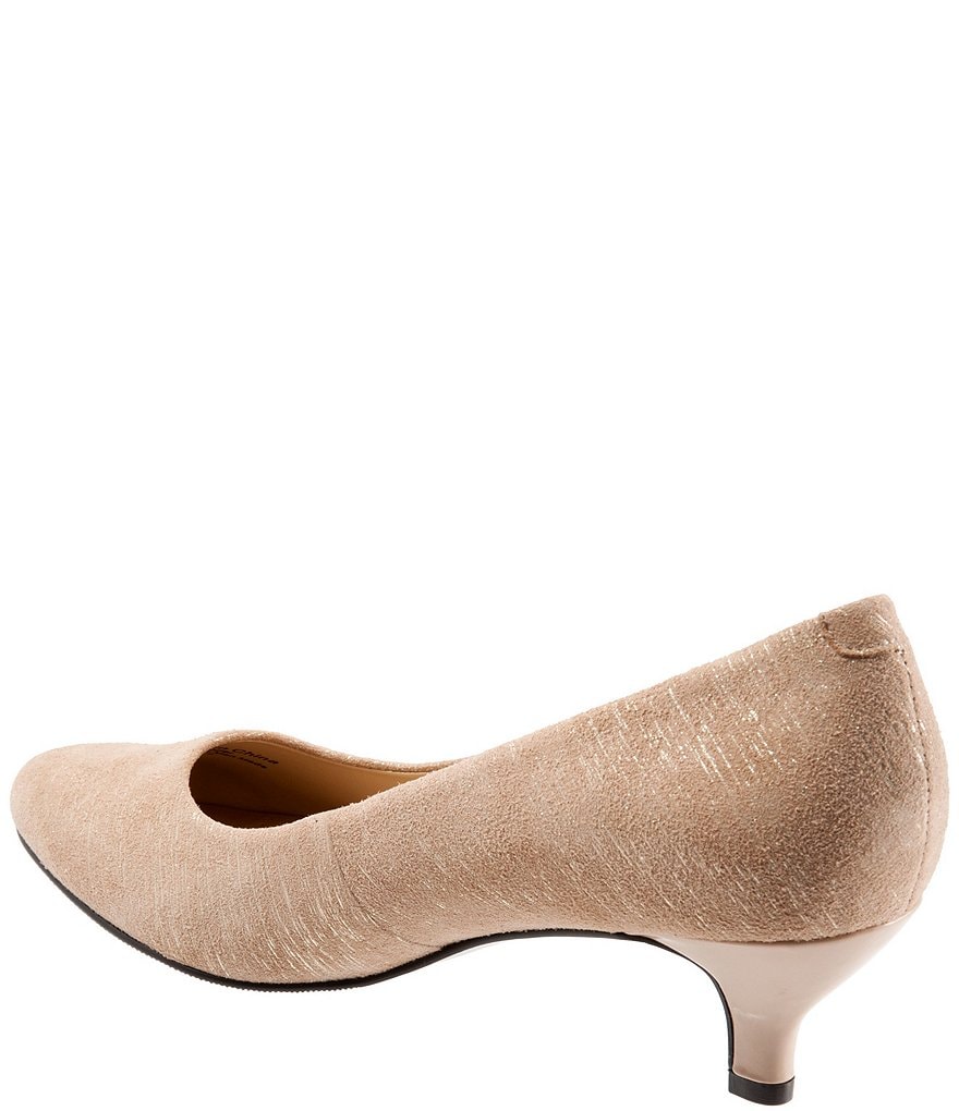 Trotters Kiera Metallic Printed Leather Pumps