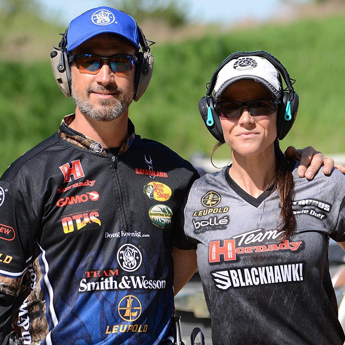 Walkers Razor Hearing Protection Dark Earth Slim Shooter Folding Earmuffs, Pair