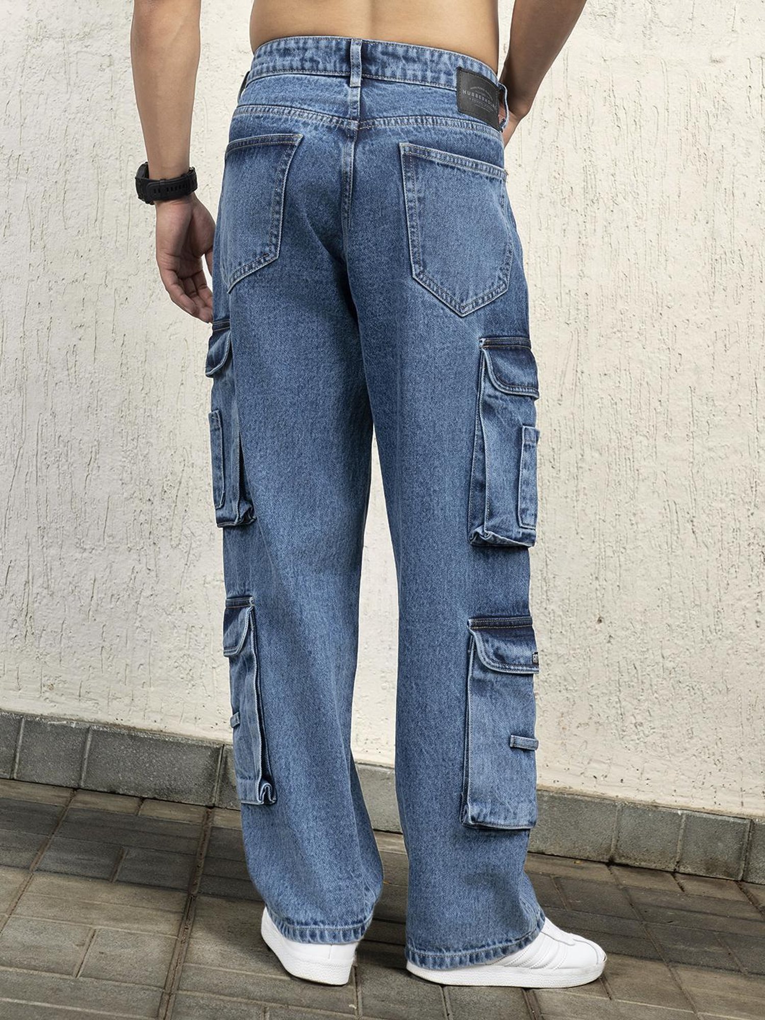 Hubberholme Men Cotton Long Sleeves Oversized Checked Double Pocket Shirt 159