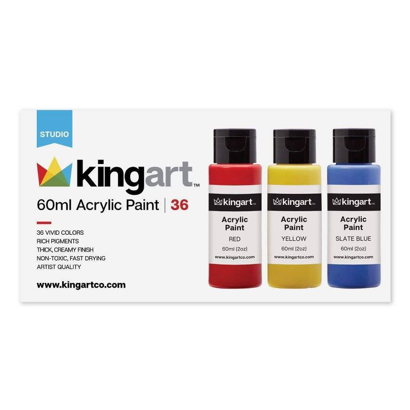 36pc Acrylic Paint Set - Kingart