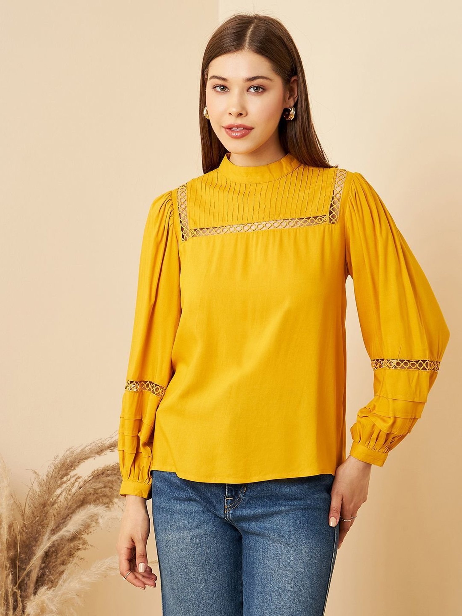 Rare Mustard Full Sleeves Top