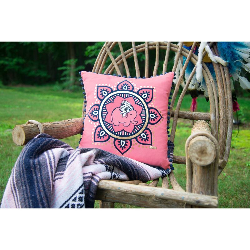 Simply Southern Animal Print Throw Pillow Pink - Rizzy Home