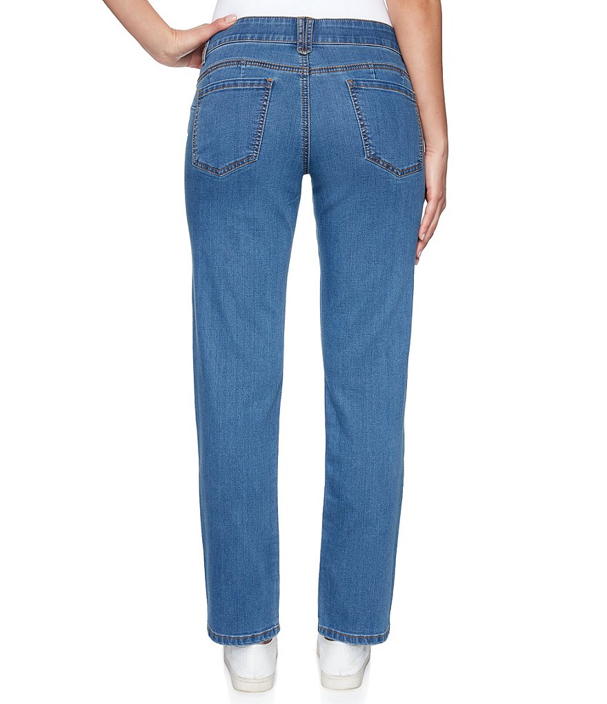 Ruby Rd. Soft Stretch Denim Straight Leg Ankle Jeans