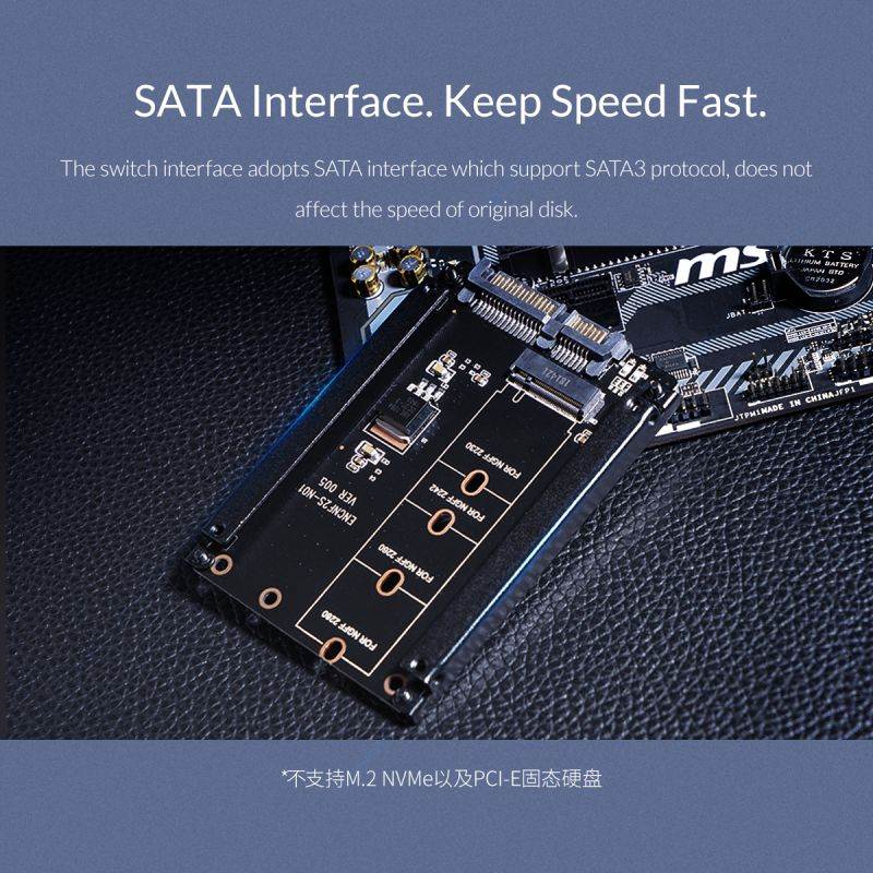 ORICO M.2 NGFF (SATA) SSD to 2.5 SATA Adapter for 2230/2242/2260/2280mm M2 NGFF SSD Solid State Hard Drive M2 NGFF to SATA 22PIN