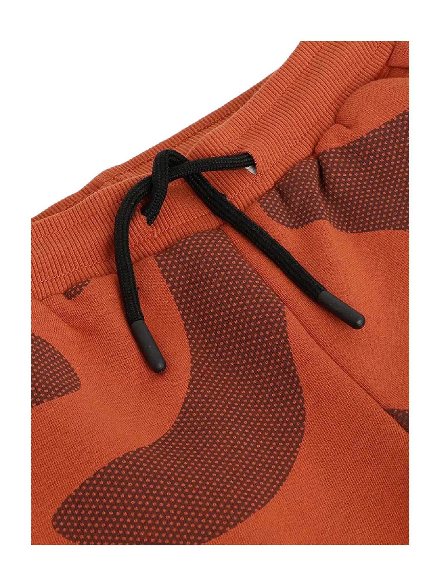 Blue Giraffe Boys Rust Printed  Joggers