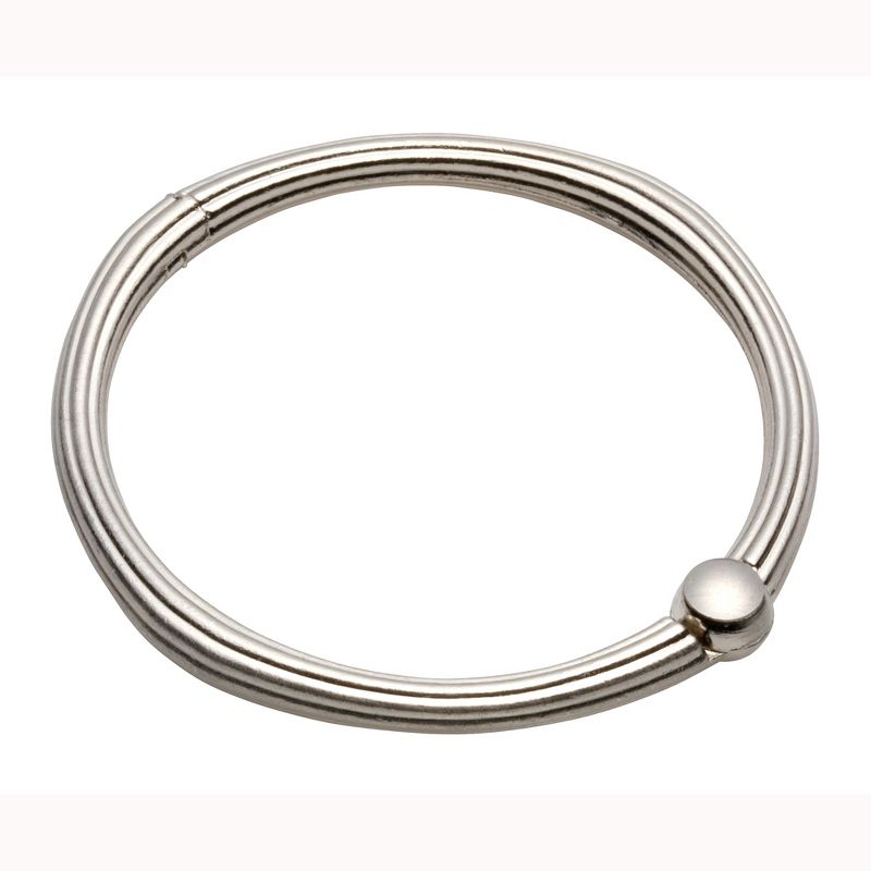 Carnation Home Fashions 12 O Ring Style Shower Curtain Hooks for Bath Decor- Brushed Nickel