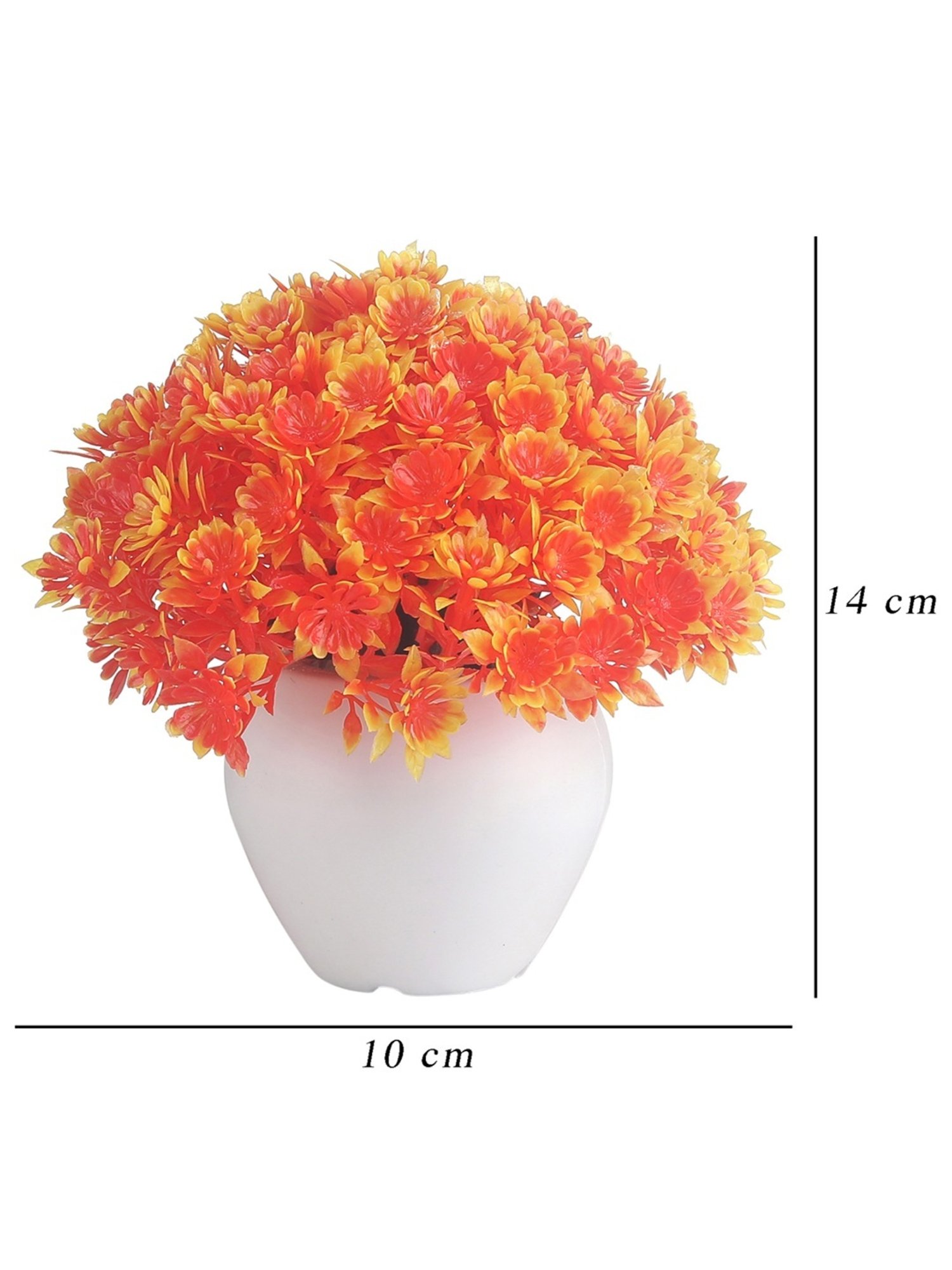 Foliyaj Multicolor Plastic Artificial Mini Bush