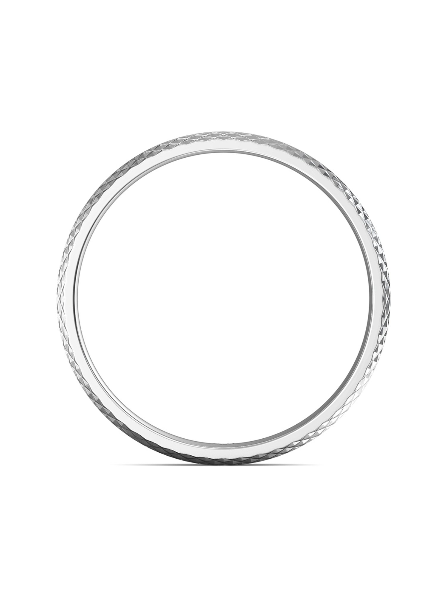 Malabar Gold and Diamonds 950 Platinum & 0.02 ct Diamond Ring