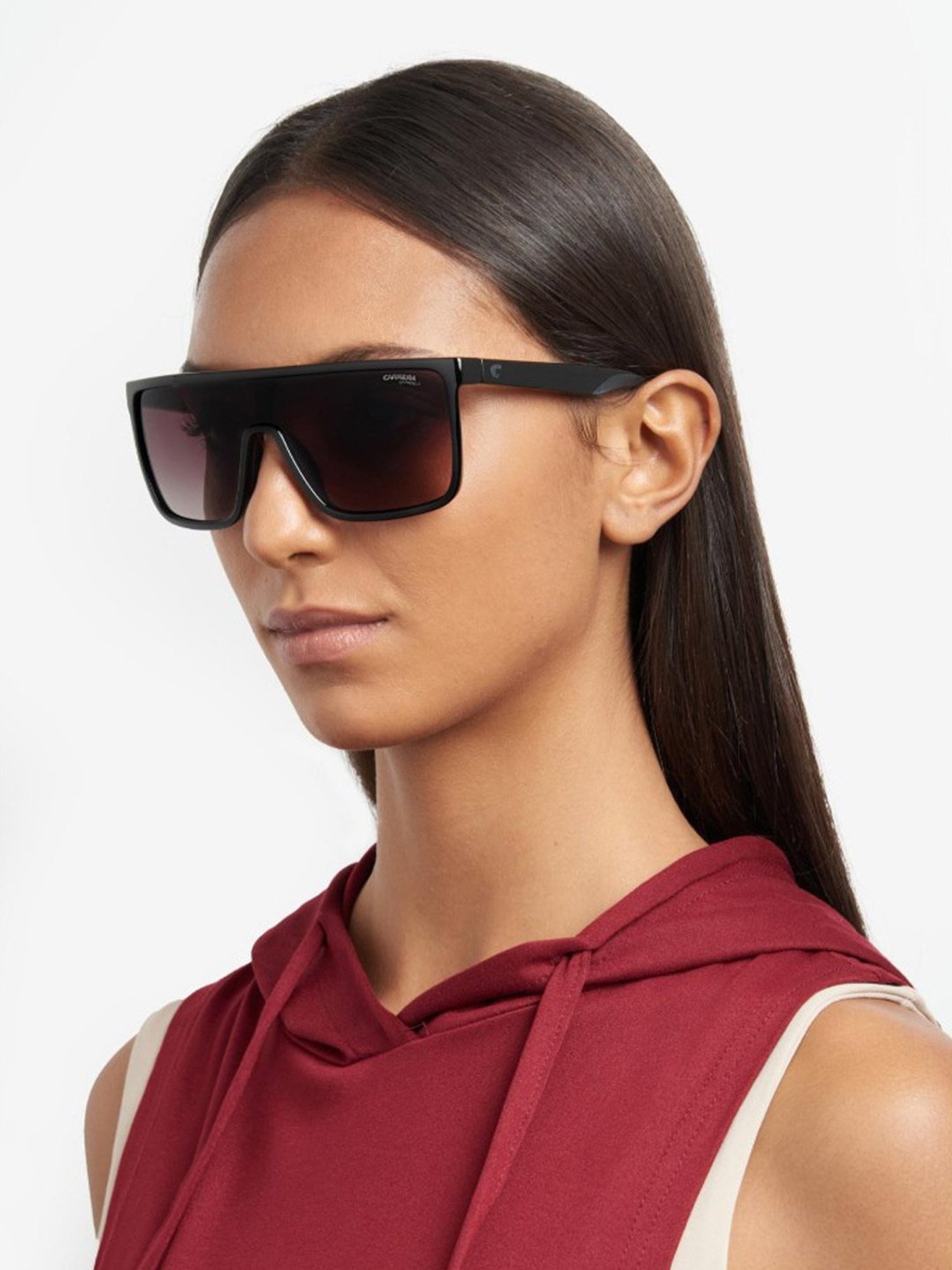 Carrera Brown Square Gradient Unisex Sunglasses