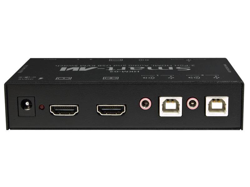 Smartavi HKM-02S 2-Port HDMI/USB/Audio KVM Switcher  for Mac/PC/Linux and Sun