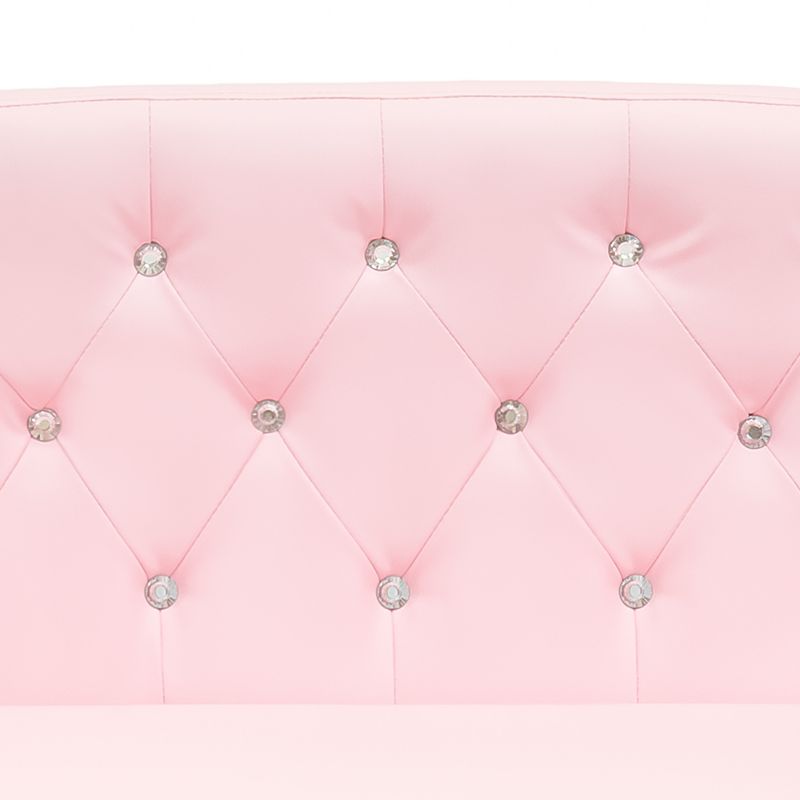 Best Choice Products 36in Upholstered Tufted Mini Sofa Couch for Kids, Toddlers, Nursery, Playrooms w/ Gem Studs