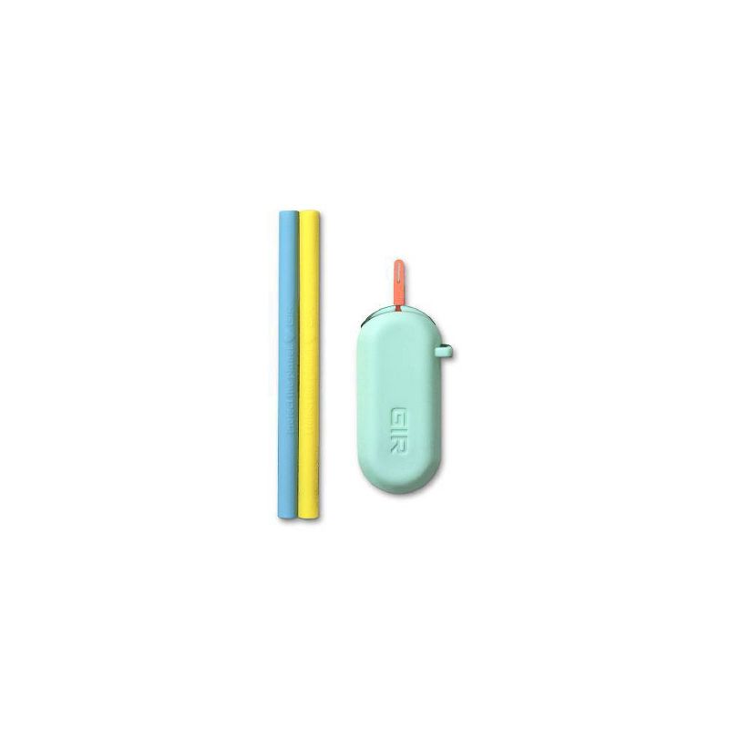 2pk Silicone Sunny Kids Straws - Get It Right
