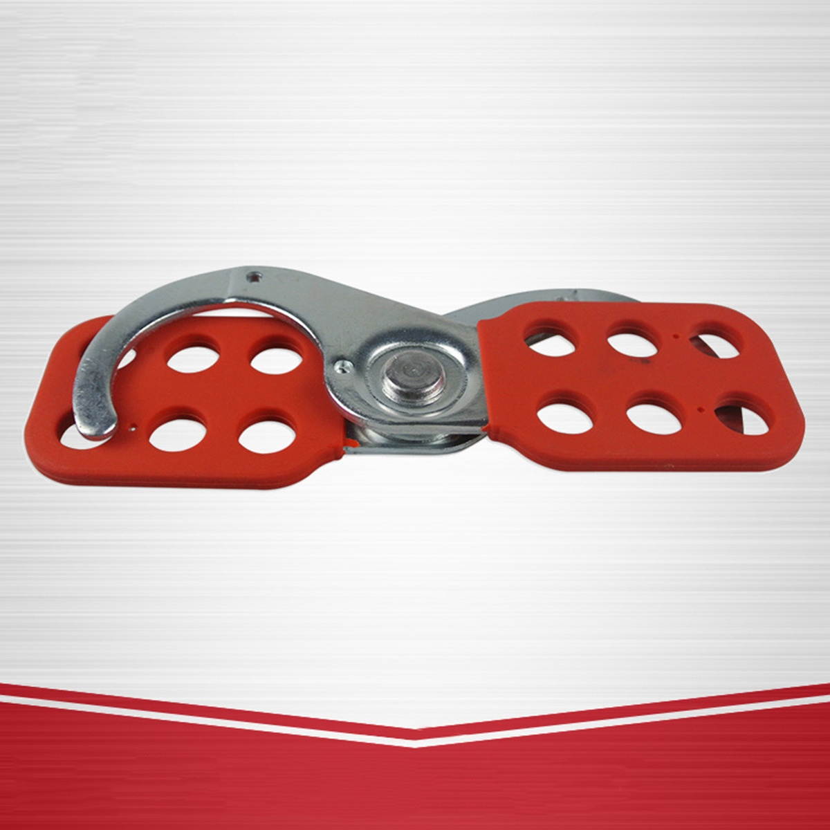 Industrial Safety Six-hole Lockout Hasp with Red Coating