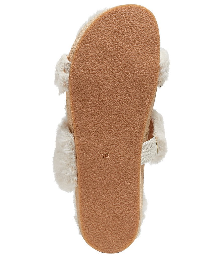 Jack Rogers Lauren Comfort Cozy Faux Fur Slides