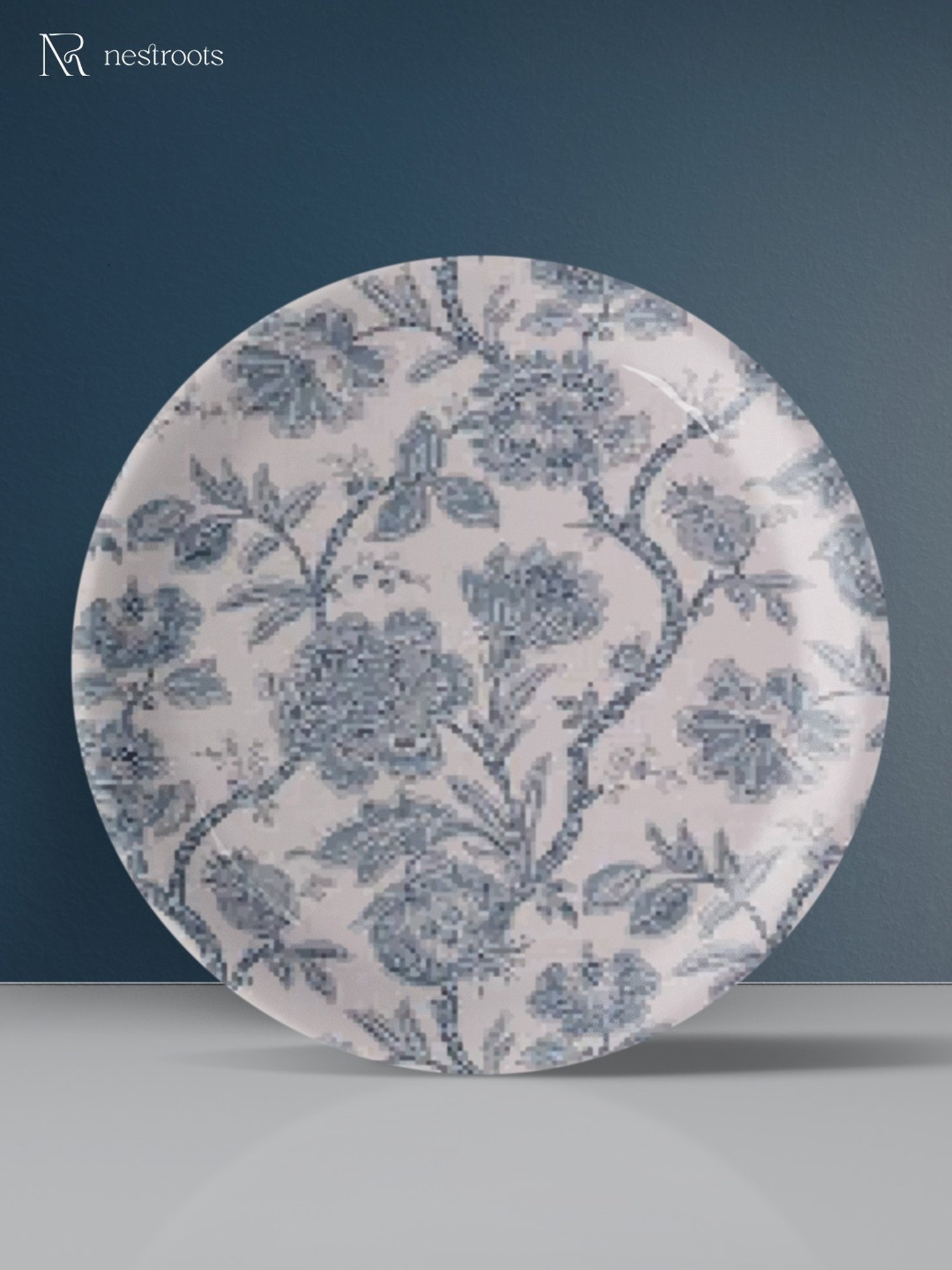 Nestroots Ethnic Ditsy Multicolor Porcelain Wall Plate