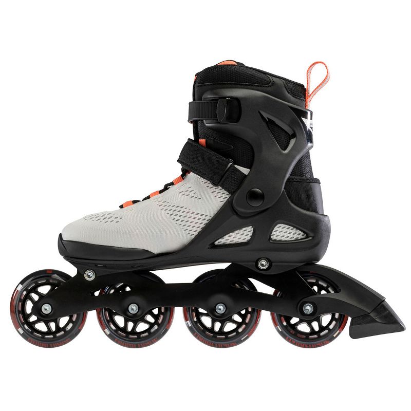 Rollerblade Zetrablade Adult Men's Beginner Recreation Fitness Inline Skates, Size 9, Black/Silver