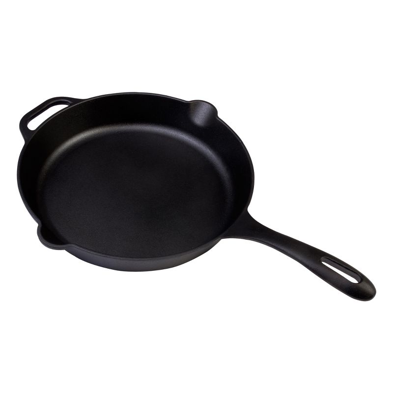 Victoria Seasoned Cast Iron Skillet 12" Black