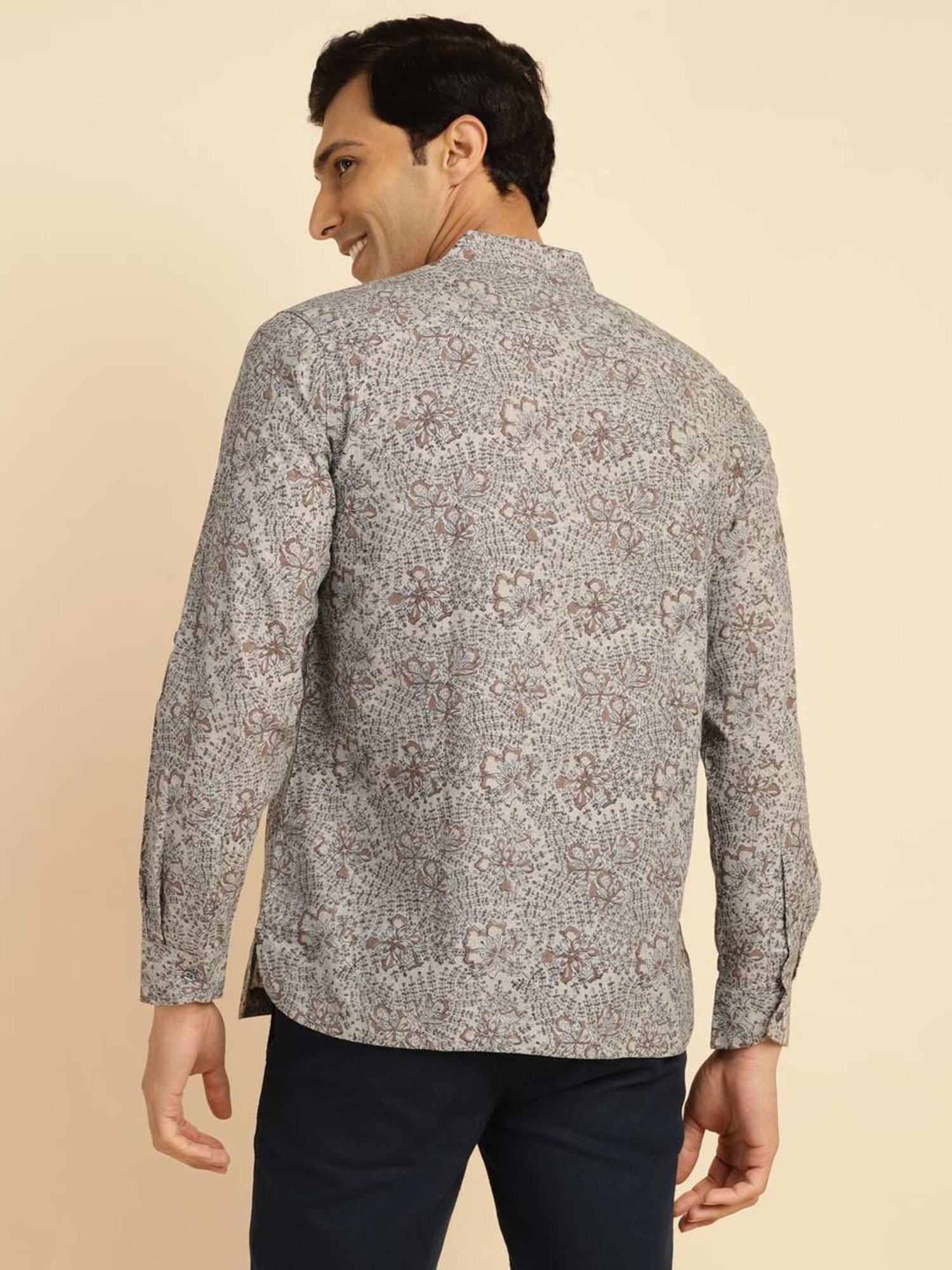 High Star White Cotton Relaxed Fit Striped T-Shirt