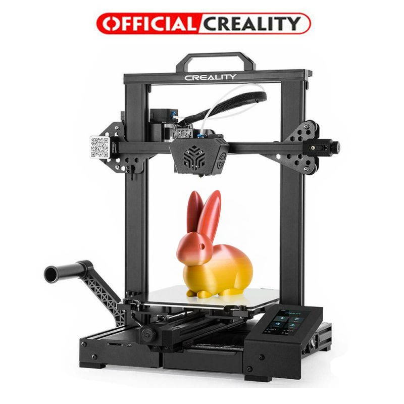 Creality CR-6 SE 3D Printer FDM Leveling-Free with Silent Motherboard, Meanwell Power Supply, Touch Screen, Tempered Glass Plate and Dual Z-axis Print Size 235 x 235 x 250 mm
