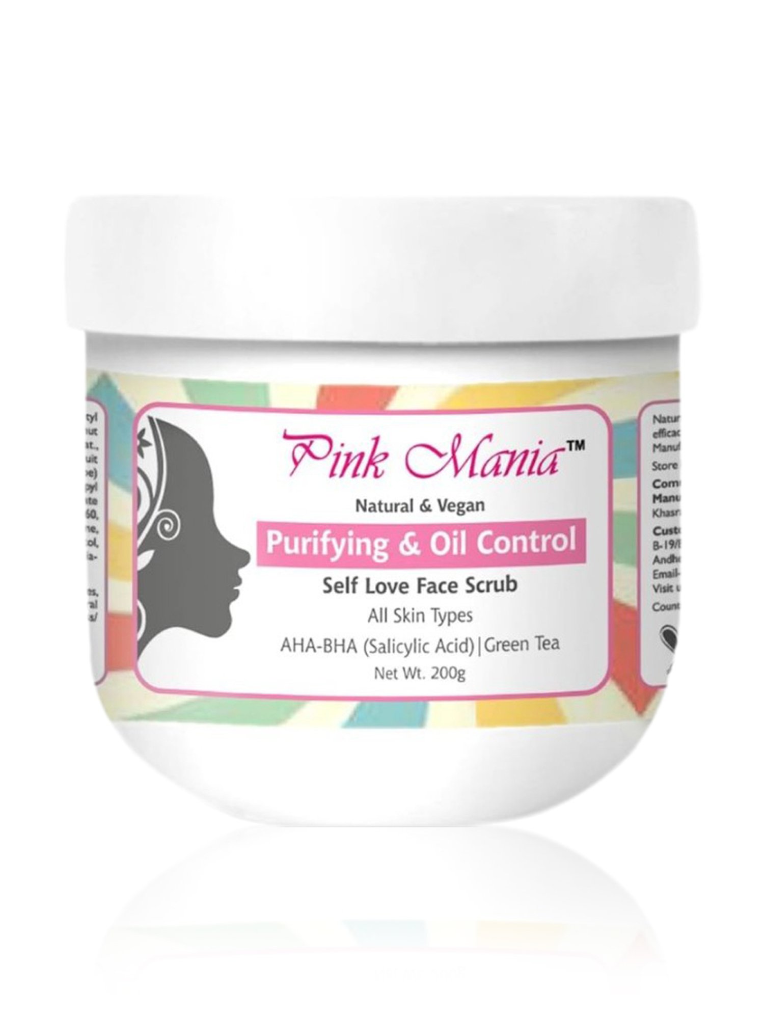 Passion Indulge Pink Mania Purifying & Oil Control Self Love Face Scrub - 200 gm