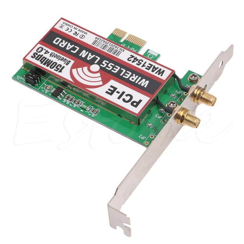 150M Wireless PCI-E PCI Express Card Bluetooth 4.0 WIFI Network LAN Ethernet NIC