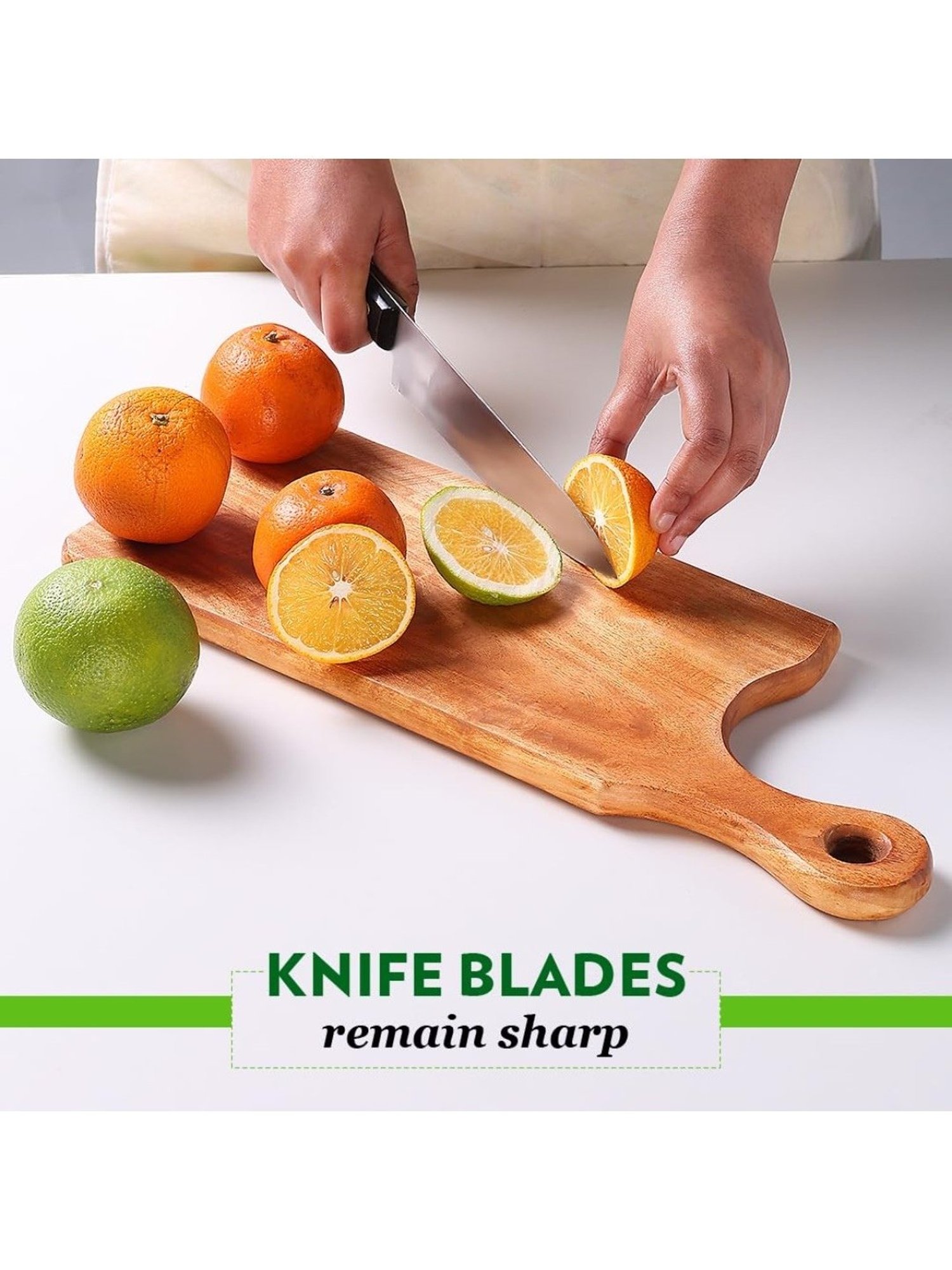 ?Borosil ?Brown Neem Wood Premium Chopping Board (17 mm)