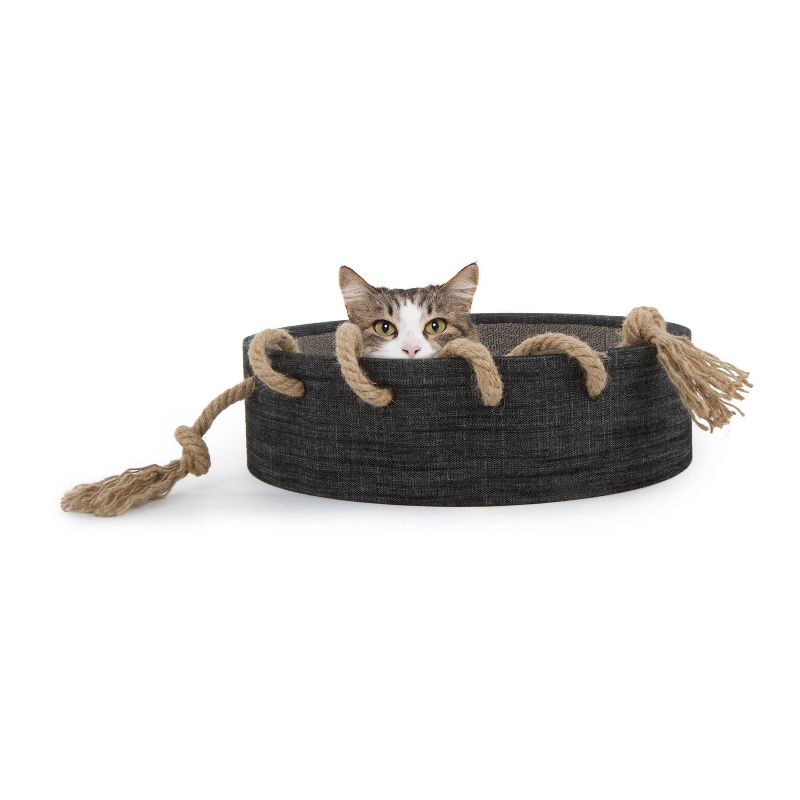 Hauspanther Step Perch Cat Scratcher - Espresso