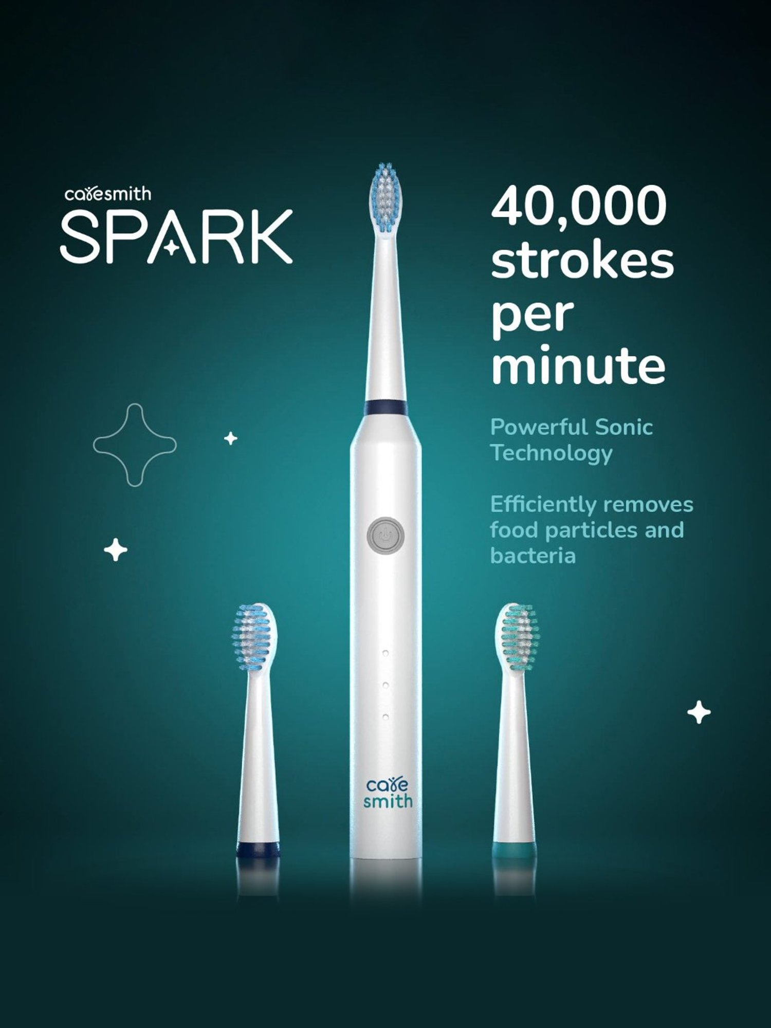Caresmith SPARK CS009 Rechargeable Electric Toothbrush (White)