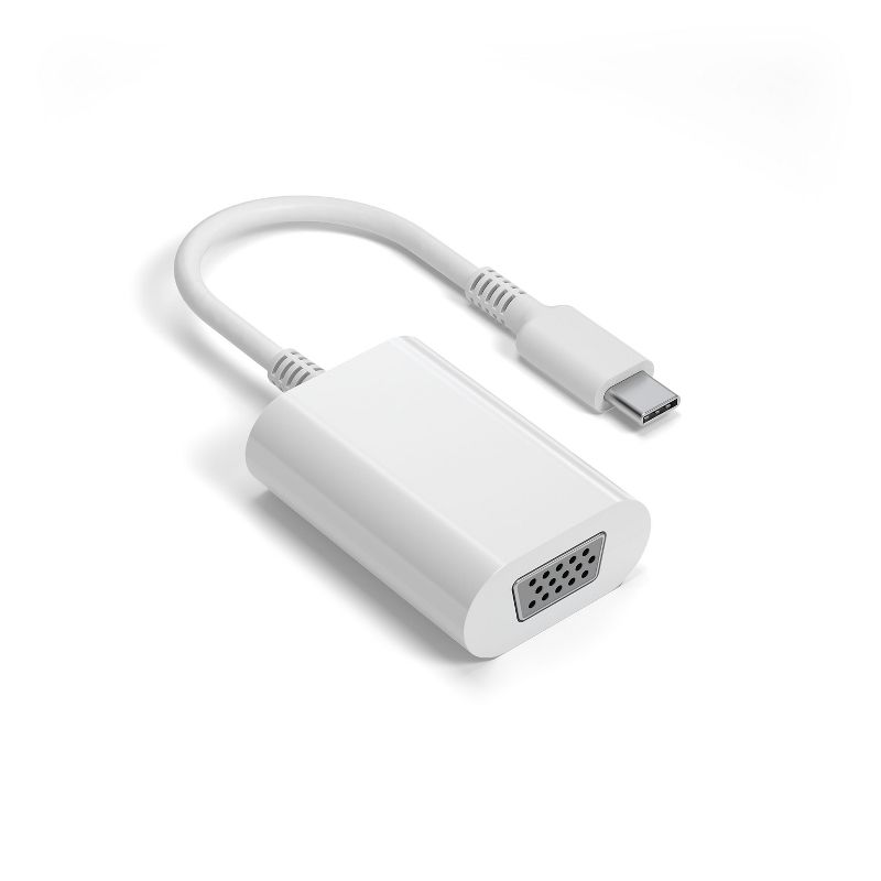 NXT Technologies 0.5' USB C/VGA Adapter, White NX52347