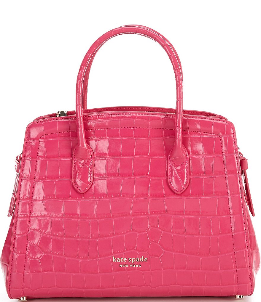 kate spade new york Knott Croc Embossed Medium Satchel Bag