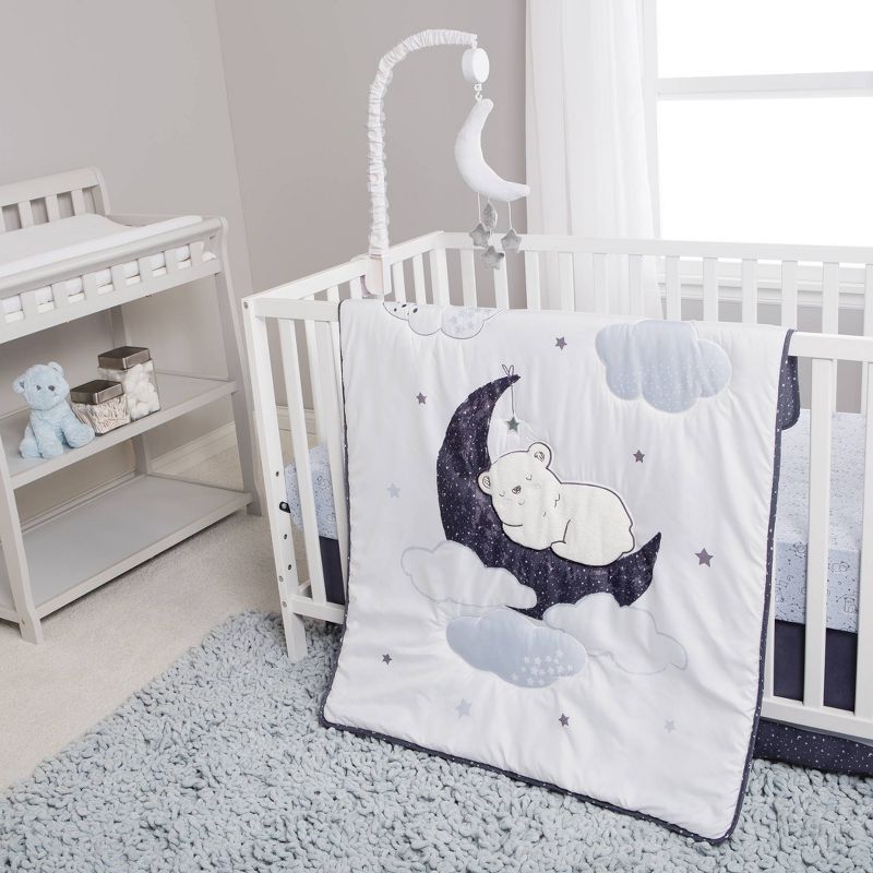 Sammy and Lou Bearly Dreaming Crib Bedding Set - 4pc