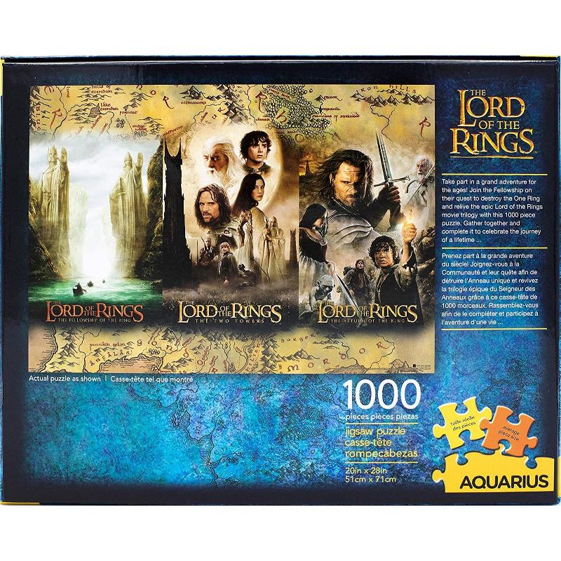 NMR Distribution The Lord of the Rings Triptych 1000 Piece Jigsaw Puzzle