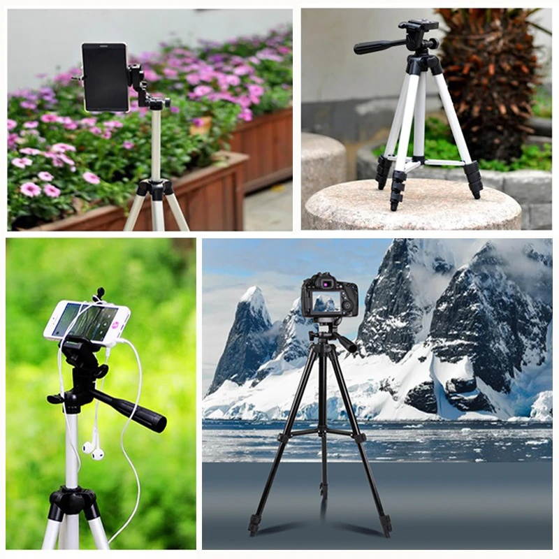 Lightweight Camera Tripod Phone Stand Holder Portable Desktop Mobile Phone Tripode For iPhone Canon Sony Nikon Video Camera Para