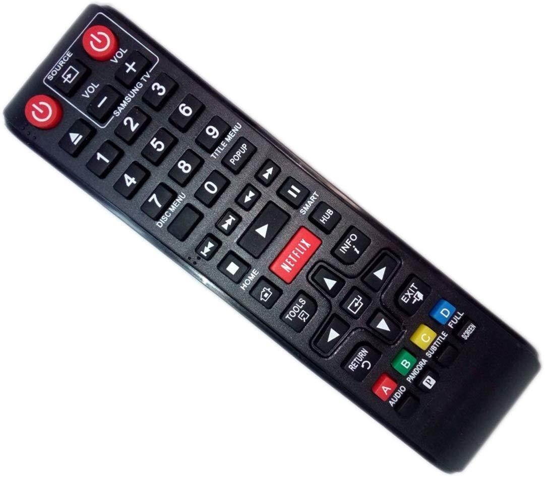 Replaced Remote Control Compatible for Samsung BD-EM59/ZA BDE5700/ZA BD-ES6000 BDE6500/ZA BDFM59C BD Blu-Ray DVD Disc Player
