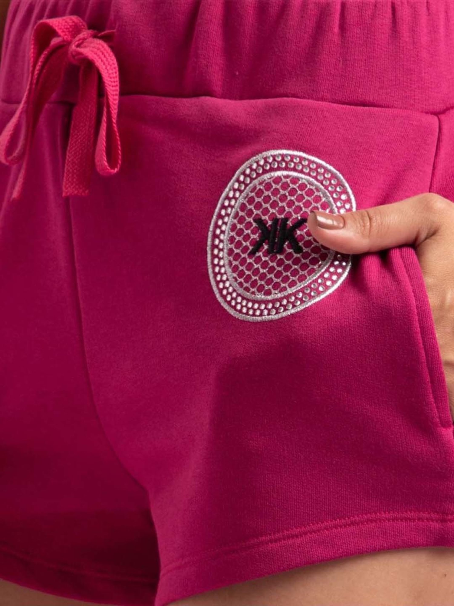 KENDALL + KYLIE Pink Printed Mid Rise Shorts