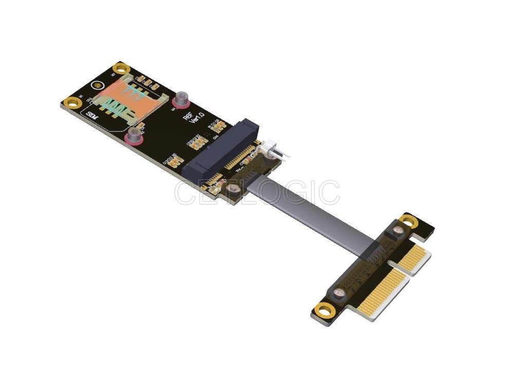 PCIe x4 to mPCIe mini PCIe Adapter Cable 15cm, R26SF