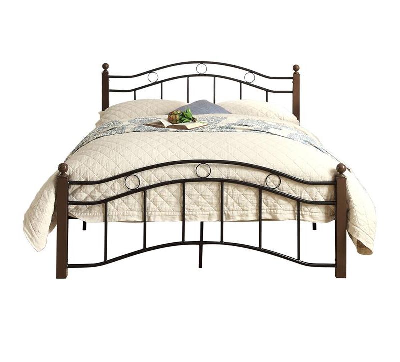 Homelegance Full Size Metal Averny Platform Bed Frame and Storage Space Below with Headboard and Footboard, Black