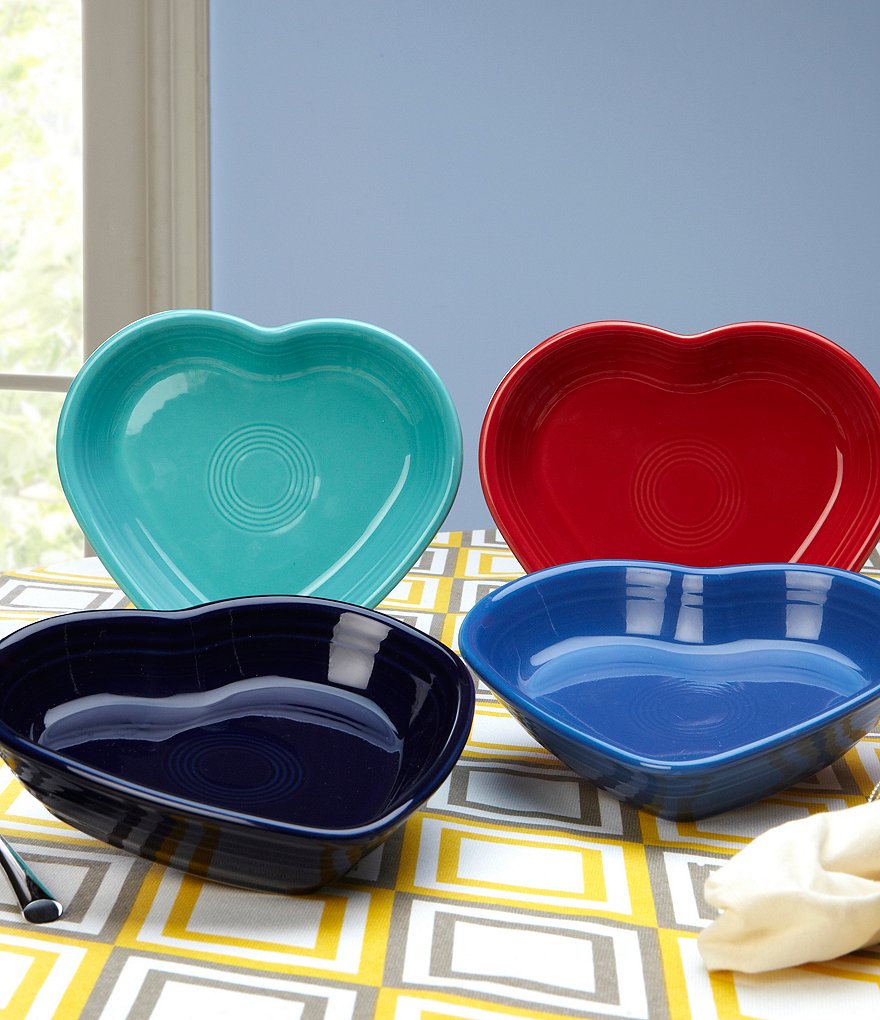 Fiesta Medium Ceramic Heart Bowl Baking Dish