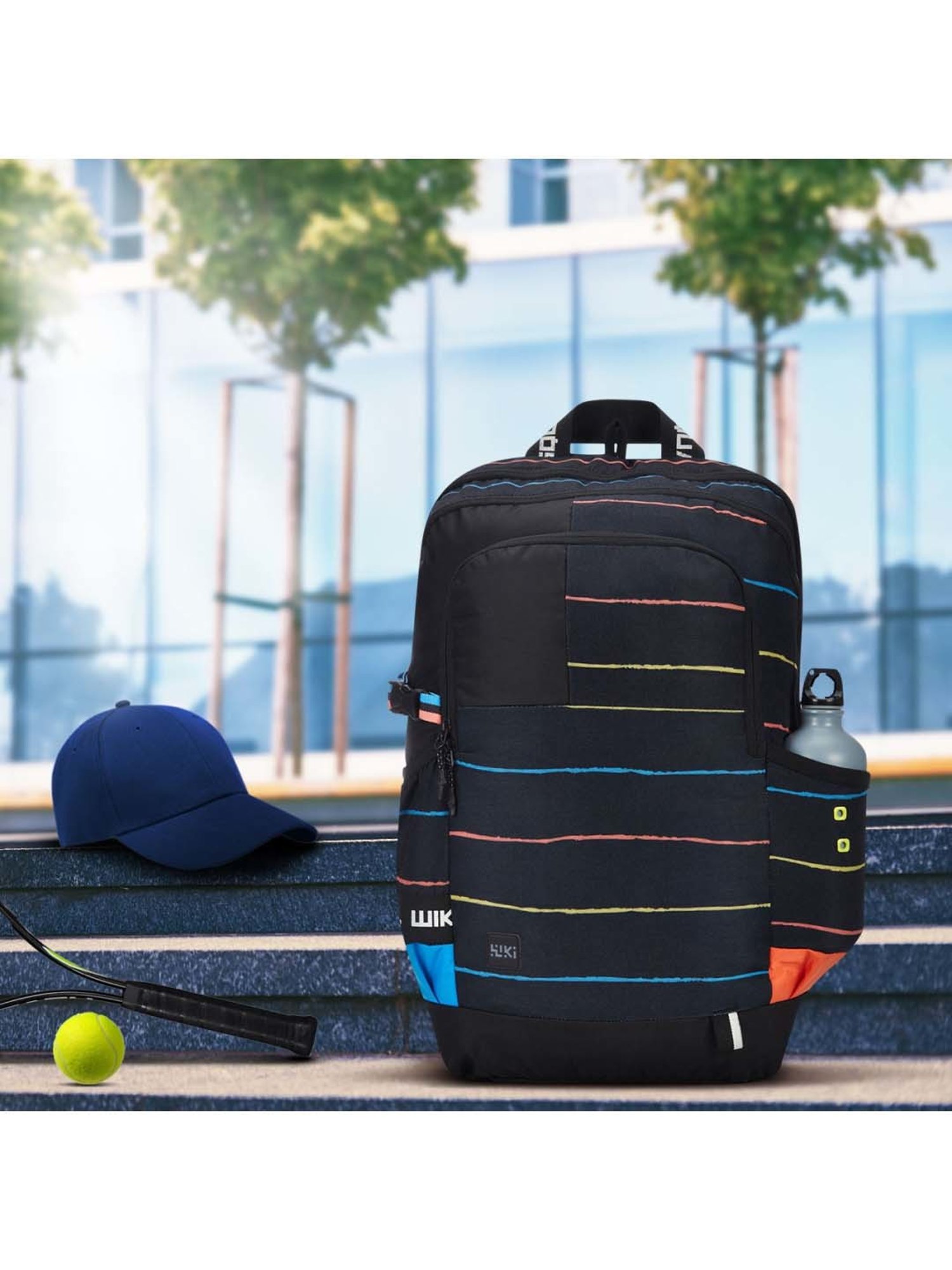 Wiki 40 Ltrs Black Medium Backpack