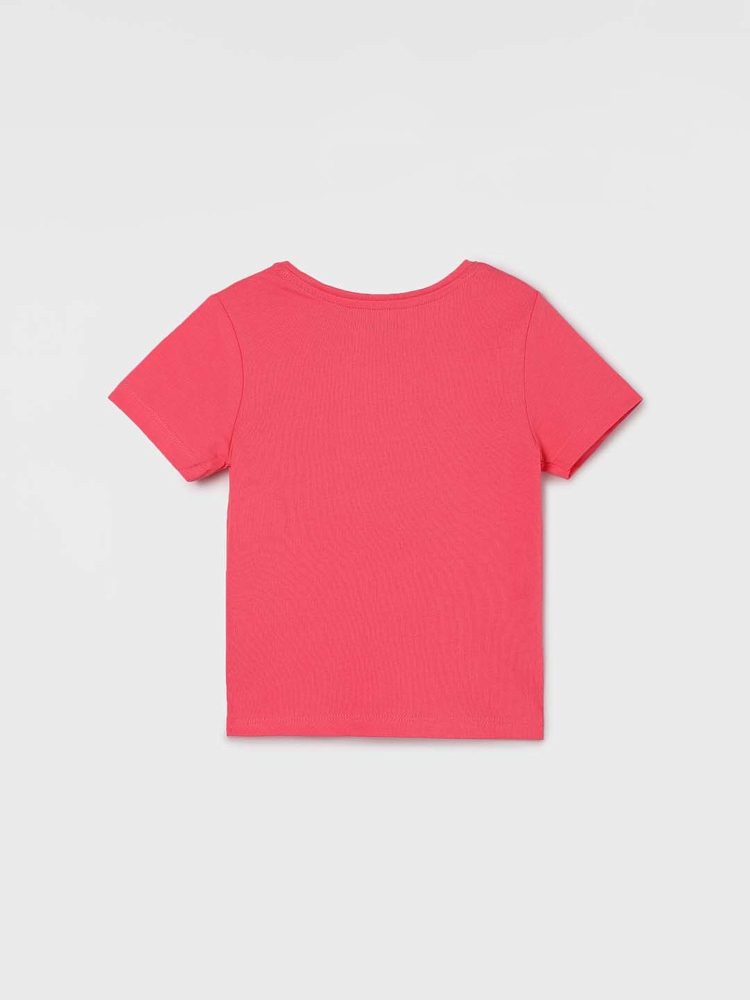 Juniors by Lifestyle Pink Cotton Printed T-Shirt