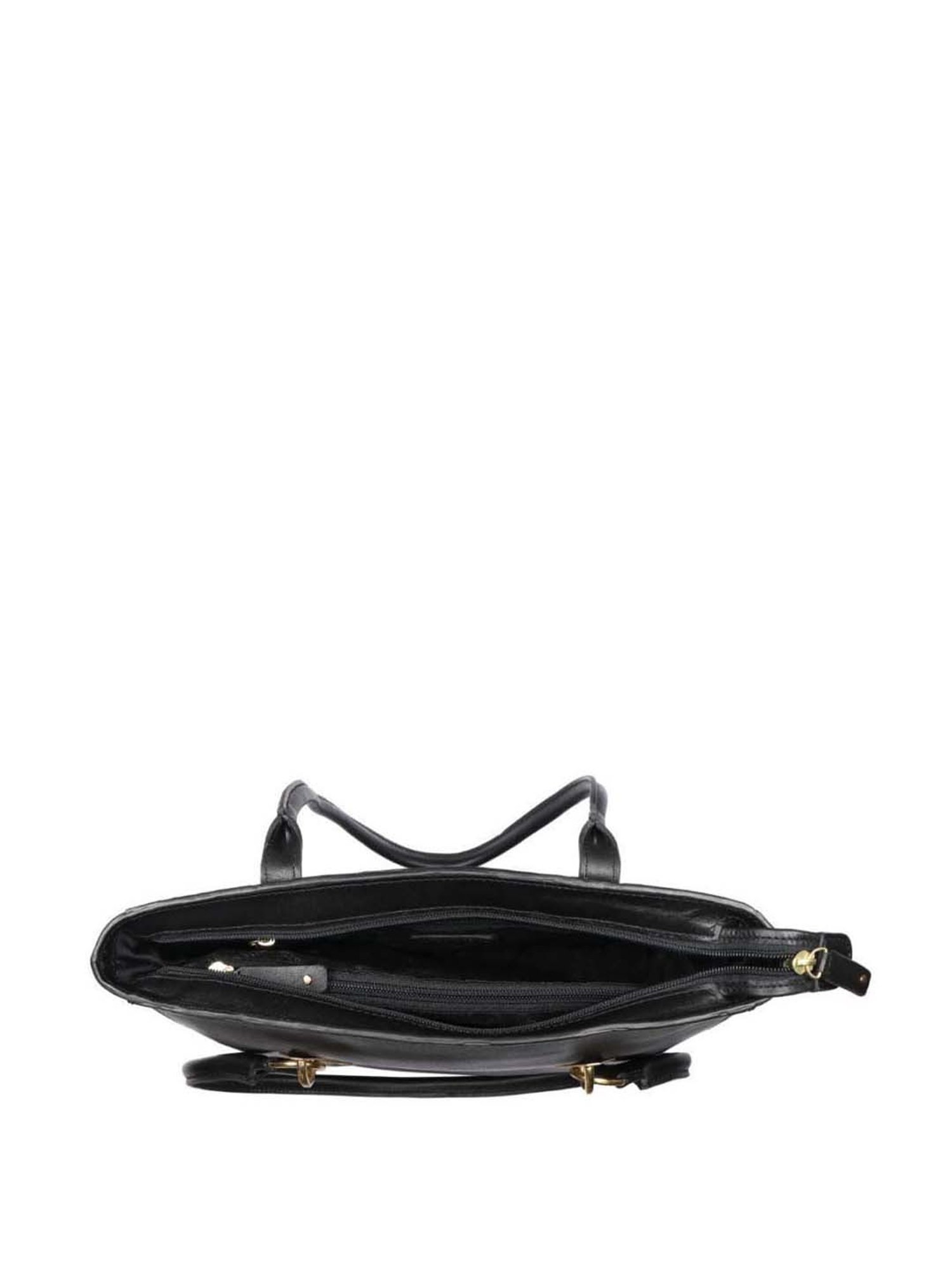 Hidesign Boulevard 06 Sb Black Solid Medium Tote Handbag