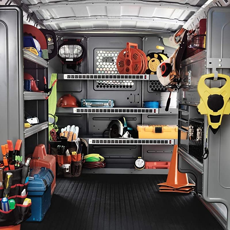 Strip Heavy Duty Metal 20 Outlets Socket with 15ft Long Cord and Circuit Breaker