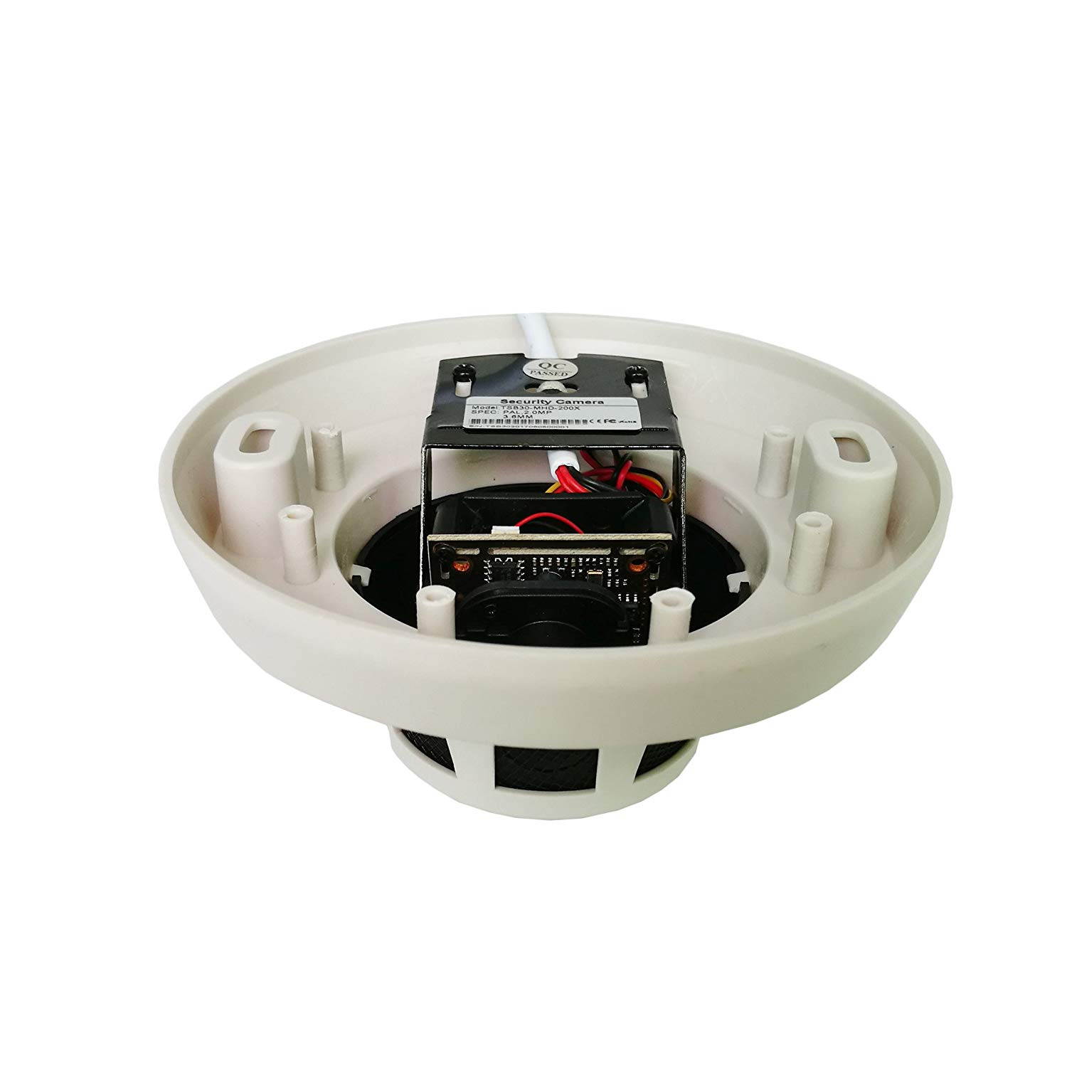 Ares Vision 5MP 4 in 1  TVI, CVI, AHD, CVBS Hidden Covert Smoke Detector CCTV Camera (BNC)