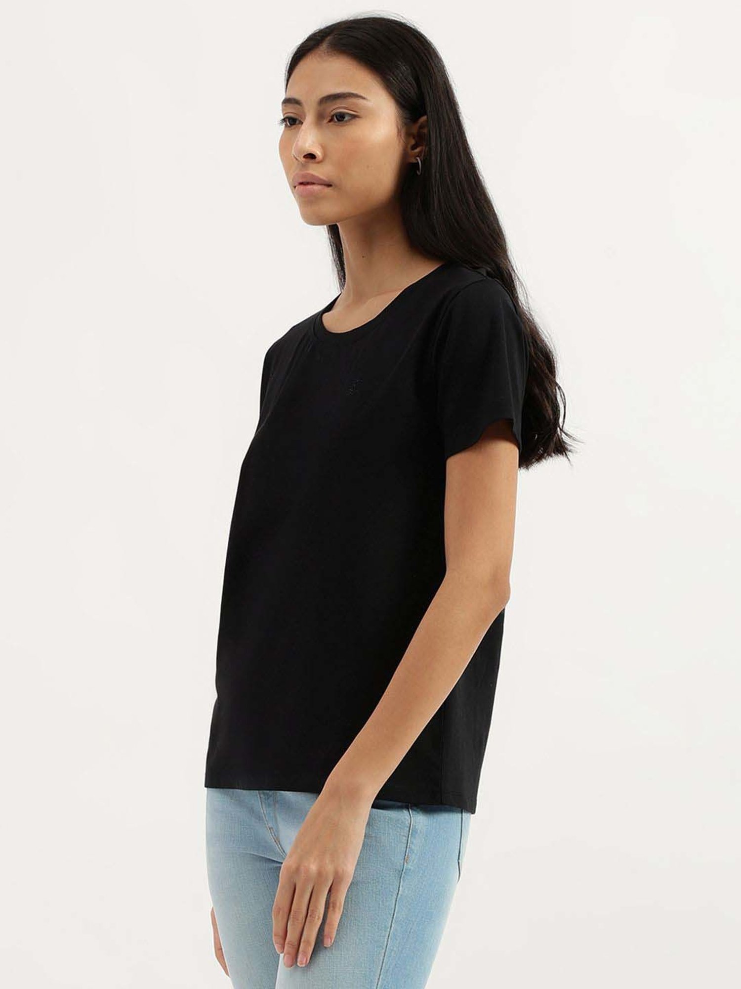 United Colors of Benetton Black Regular Fit T-Shirt