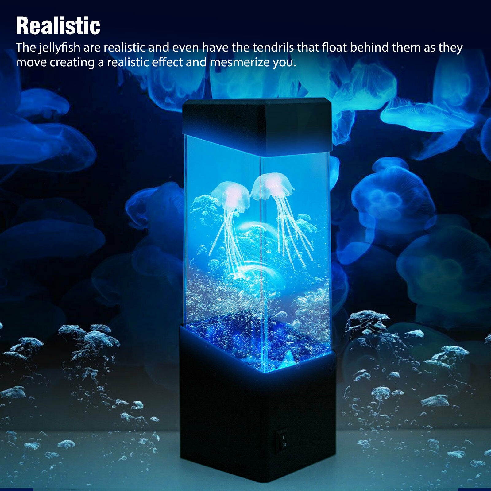 Jellyfish LED Lighting Fish Tank Mood Lamp Night Light Colorful Change