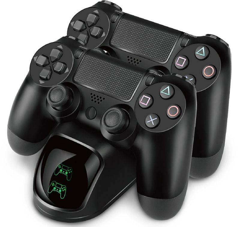 Gooze PS4 Controller Charger, DualShock 4 Controller USB Charging Station Dock, PlayStation Charging Station for Sony Playstation PS4 / PS4 Slim / PS4 Pro Controller