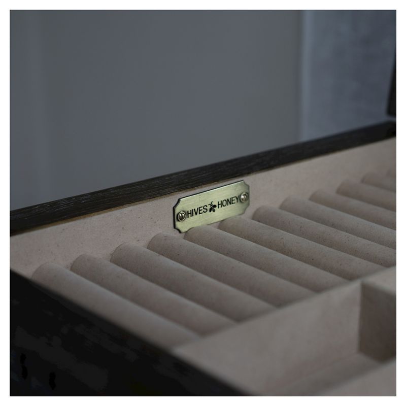 Haley Jewelry Armoire Walnut - Hives & Honey