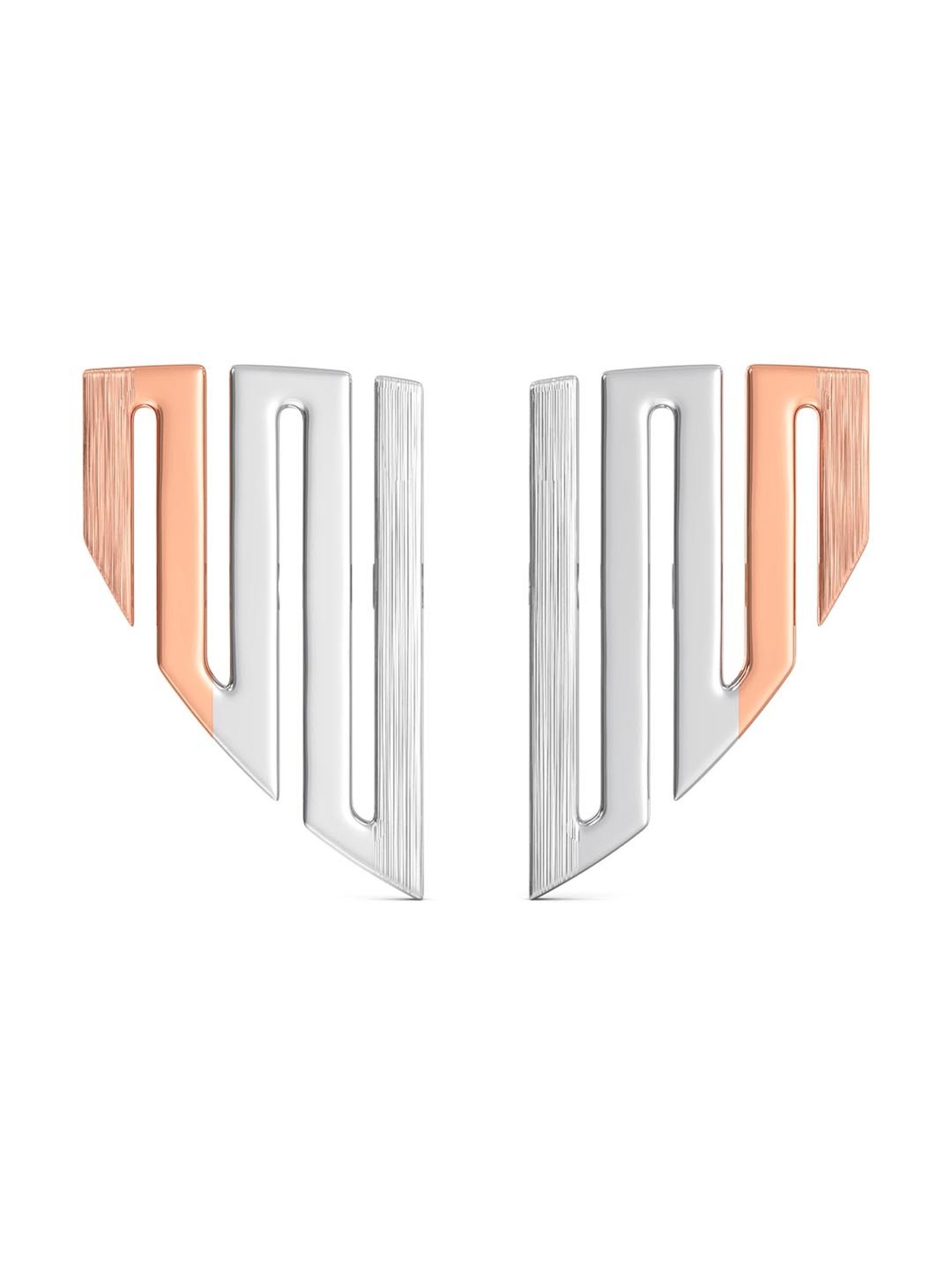 Joyalukkas 950 Platinum Futuristic Fashion Ear Stud